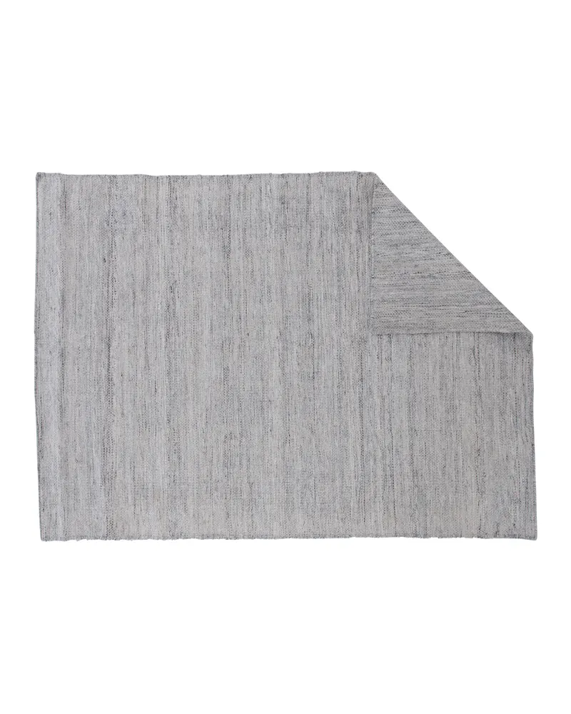Devi Teppich, handgewebt und flach in 240 × 170 cm, Silber, Ansicht 2