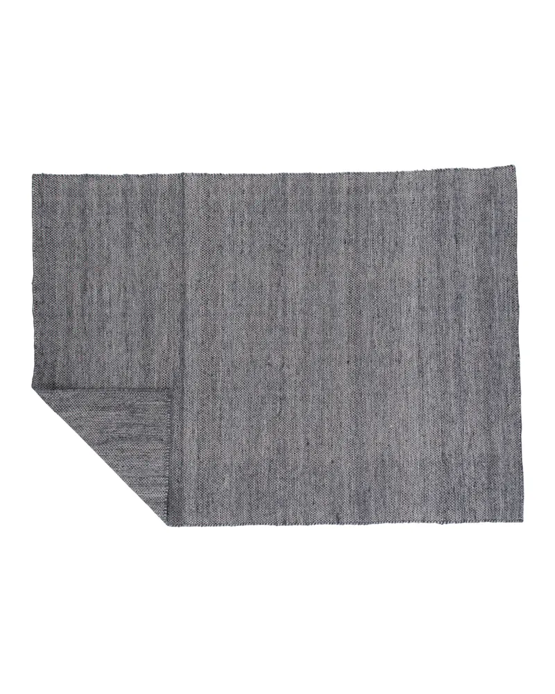Devi Teppich, handgewebt und flach in 240 × 170 cm, Grau, Ansicht 2