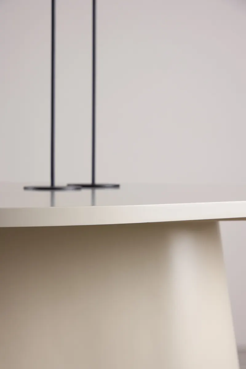 Diamond ovaler Esstisch mit Sockel, im Wohnraum, Ansicht 4