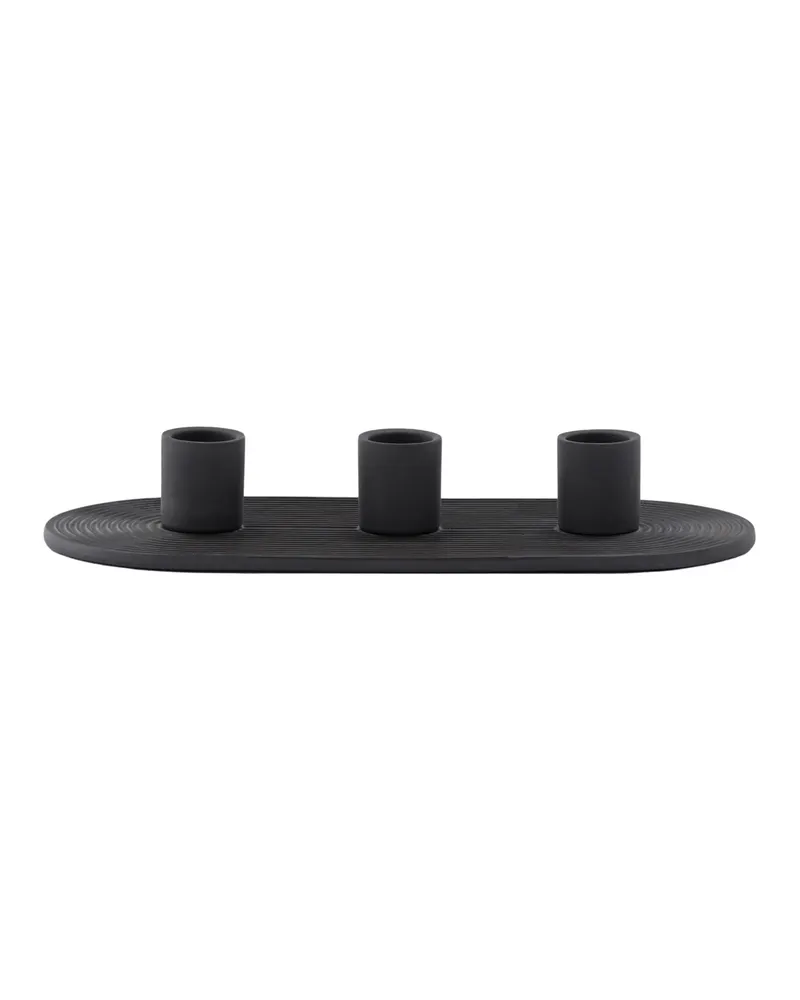 Dian Kerzenständer aus Ton in Ø 3 cm, Schwarz, Ansicht 10