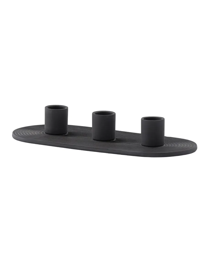 Dian Kerzenständer aus Ton in Ø 3 cm, Schwarz, Ansicht 11