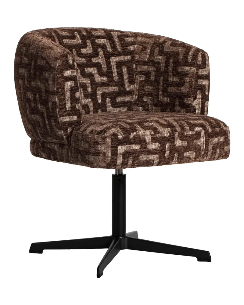 Dinan Esszimmerstuhl, Brown labyrinth von Richmond Interiors, Produktansicht 3