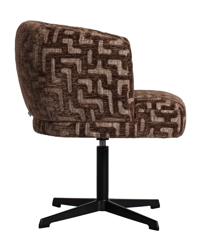 Dinan Esszimmerstuhl, Brown labyrinth von Richmond Interiors, Produktansicht 4