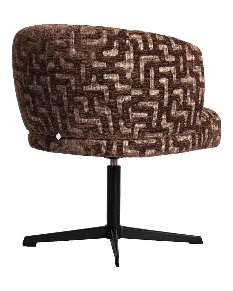 Dinan Esszimmerstuhl, Brown labyrinth von Richmond Interiors, Produktansicht 6
