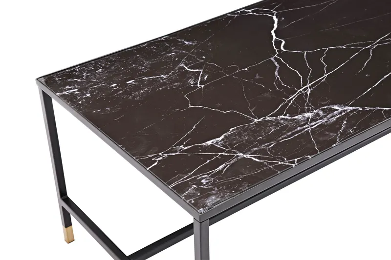 Dipp Couchtisch mit Stahlbeinen in 130 × 60 cm, Ansicht 2