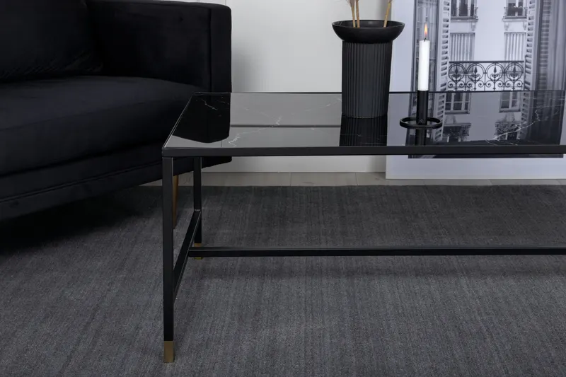 Dipp Couchtisch mit Stahlbeinen in 130 × 60 cm, im Wohnraum, Ansicht 3