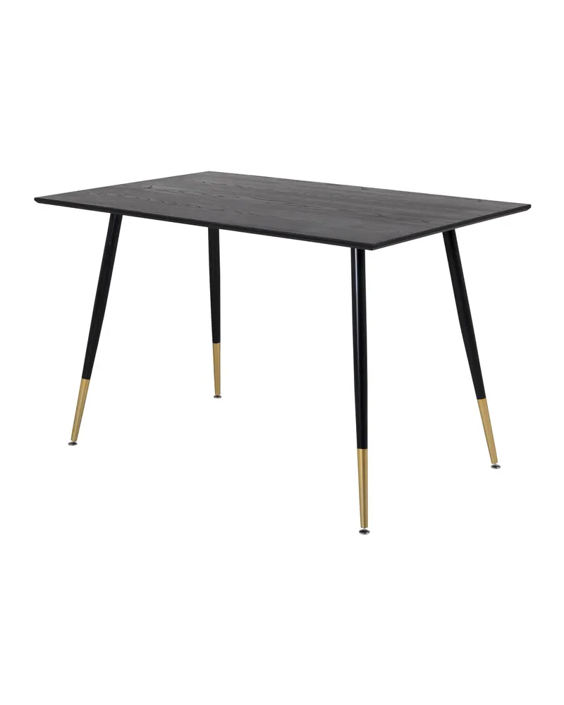 Dipp rechteckiger Esstisch mit goldfarbenen Beinenden in 120 × 85 cm, Ansicht 2