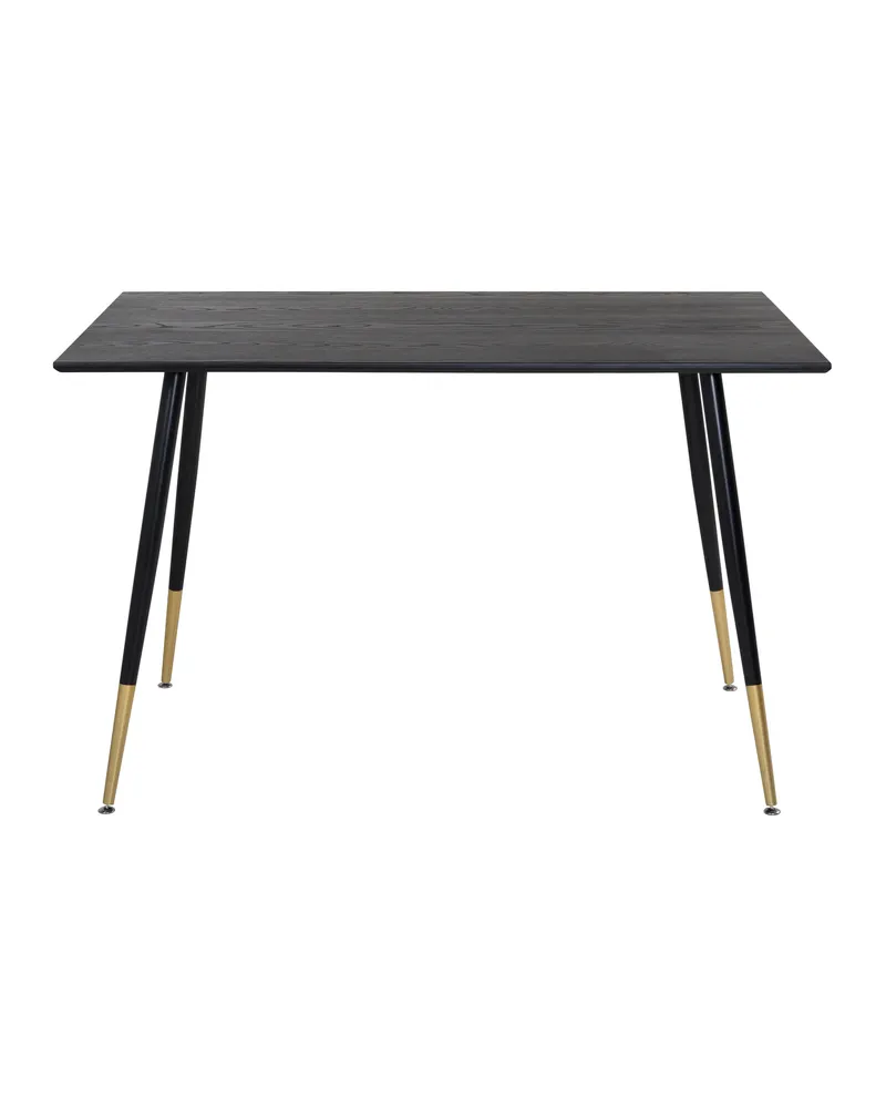 Dipp rechteckiger Esstisch mit goldfarbenen Beinenden in 120 × 85 cm, Ansicht 3