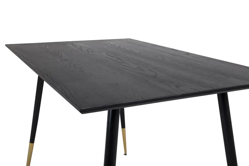 Dipp rechteckiger Esstisch mit goldfarbenen Beinenden in 120 × 85 cm, Ansicht 4