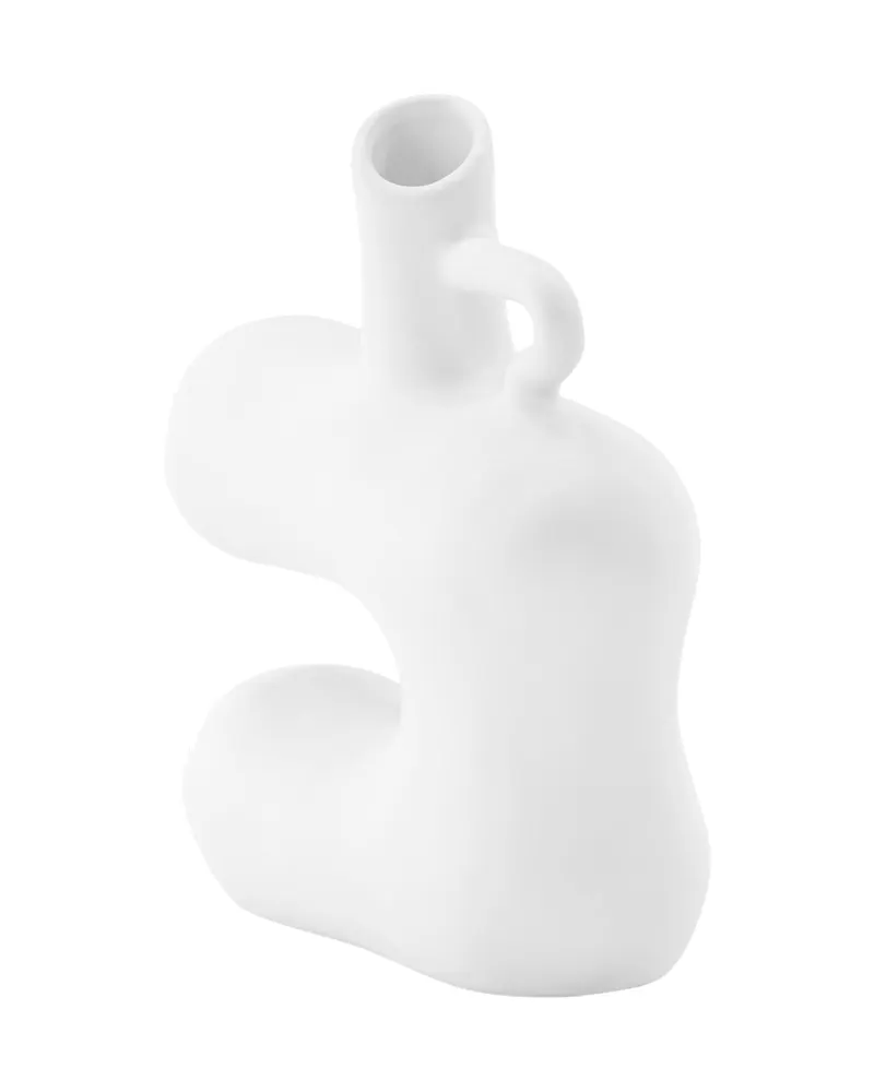 Dity flache Vase mit seitlicher Aussparung aus Steinzeug, Ansicht 12