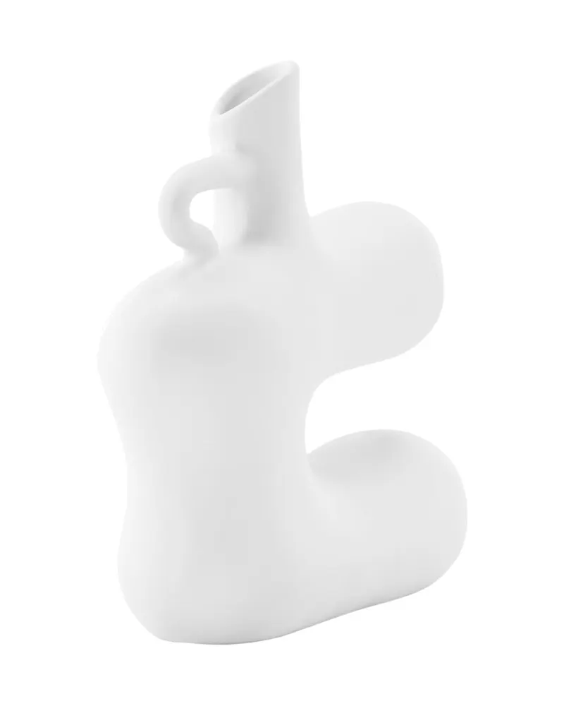 Dity flache Vase mit seitlicher Aussparung aus Steinzeug, Ansicht 3