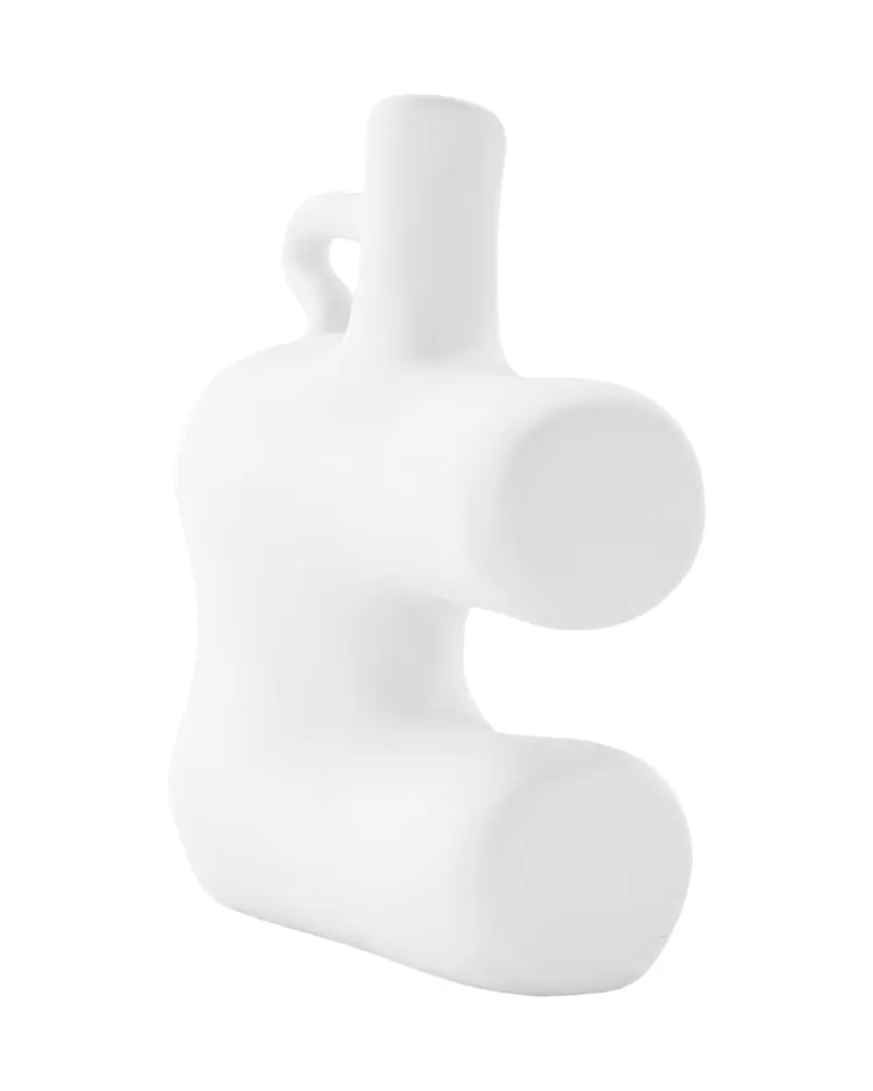 Dity flache Vase mit seitlicher Aussparung aus Steinzeug, Ansicht 6