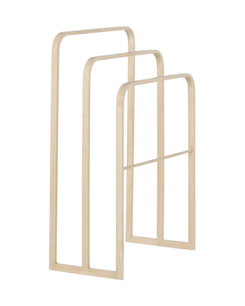 Drammen Garderobe aus Stahl in 30 × 85 × 54 cm, Whitewash, Ansicht 2