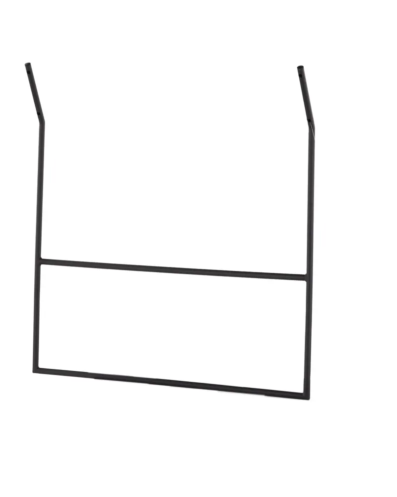 Drammen Garderobe aus Stahl in 2 × 80 × 80 cm, Schwarz, Ansicht 1