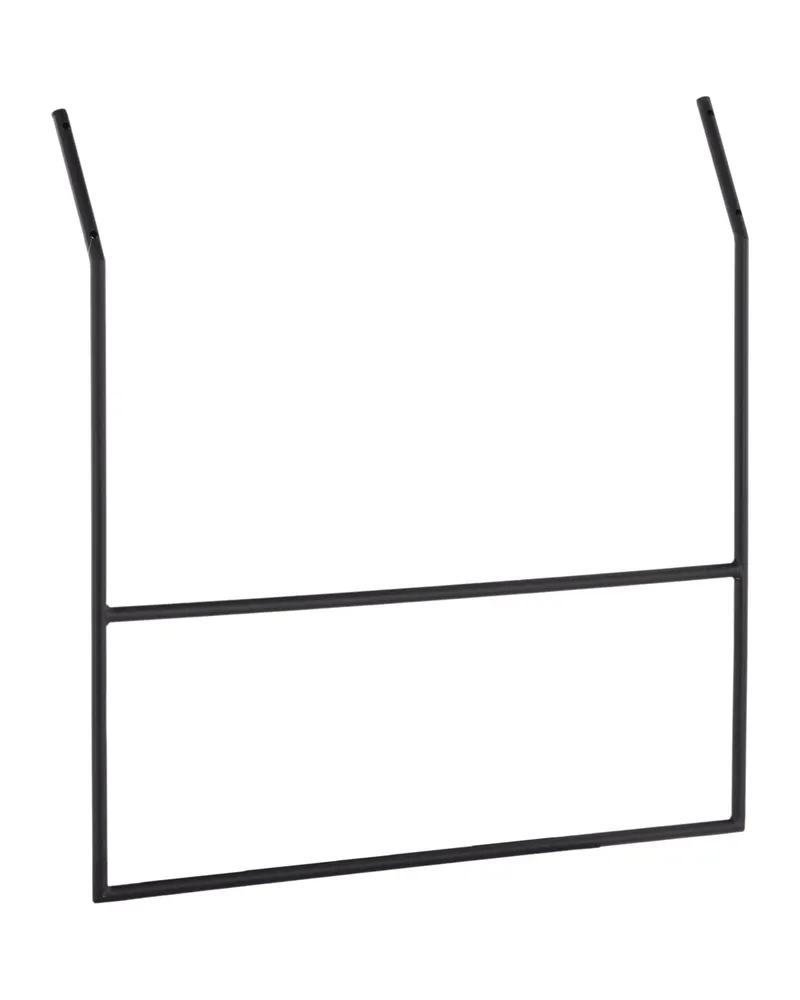 Drammen Garderobe aus Stahl in 2 × 80 × 80 cm, Schwarz, Ansicht 8