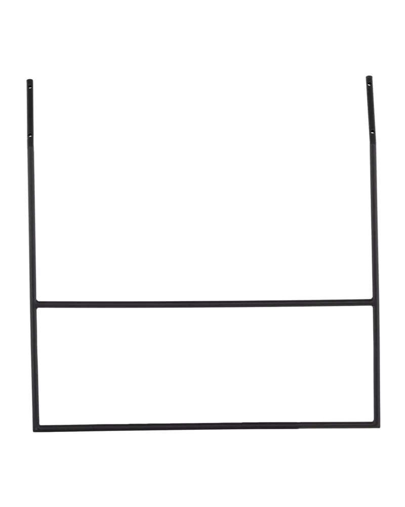 Drammen Garderobe aus Stahl in 2 × 80 × 80 cm, Schwarz, Ansicht 9