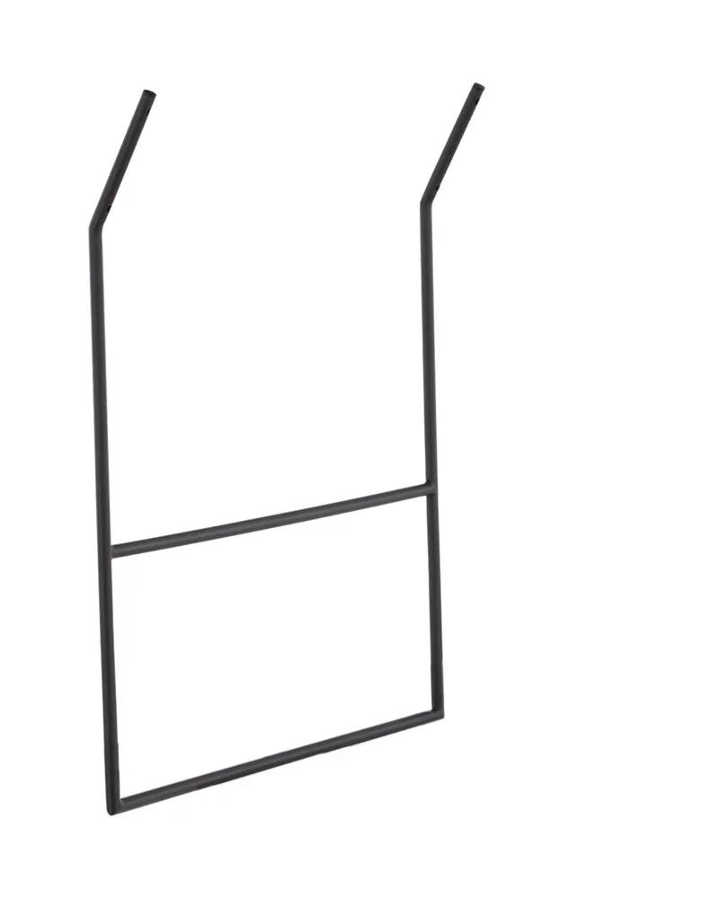 Drammen Garderobe aus Stahl in 2 × 80 × 80 cm, Schwarz, Ansicht 2