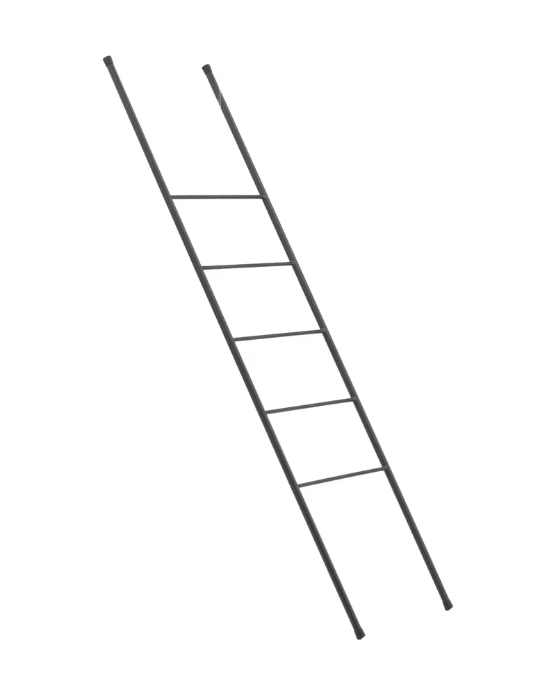 Drammen Garderobe aus Stahl in 2 × 160 × 50 cm, Schwarz, Ansicht 2