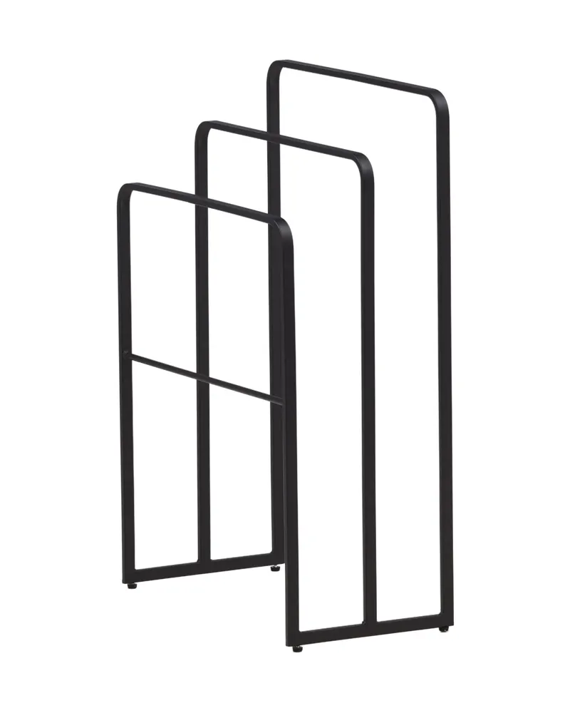 Drammen Garderobe aus Stahl in 30 × 84 × 54 cm, Schwarz, Ansicht 7