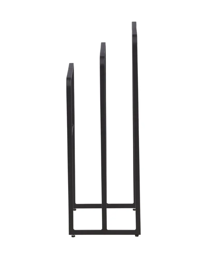 Drammen Garderobe aus Stahl in 30 × 84 × 54 cm, Schwarz, Ansicht 8