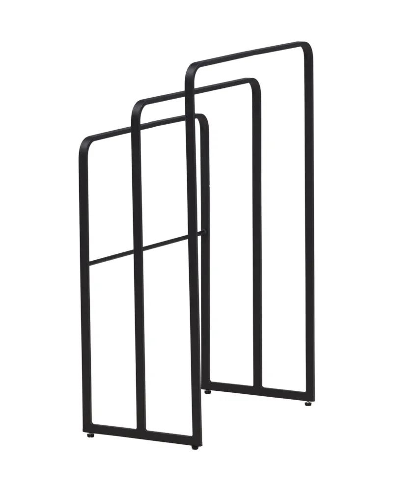 Drammen Garderobe aus Stahl in 30 × 84 × 54 cm, Schwarz, Ansicht 9