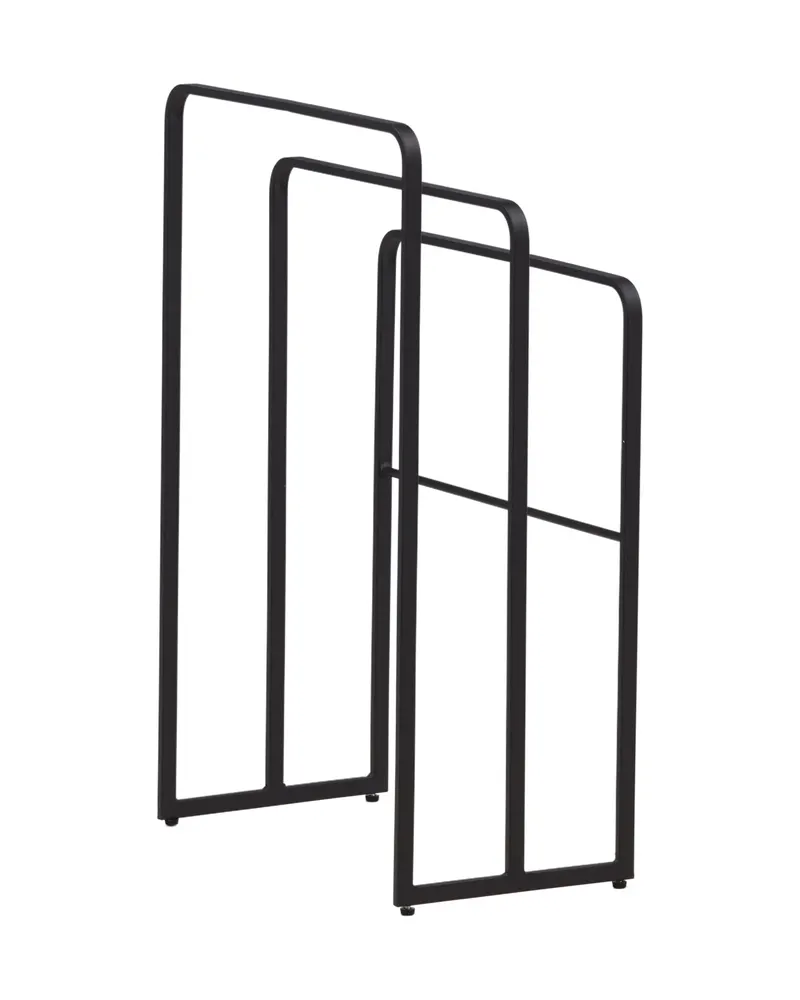 Drammen Garderobe aus Stahl in 30 × 84 × 54 cm, Schwarz, Ansicht 12