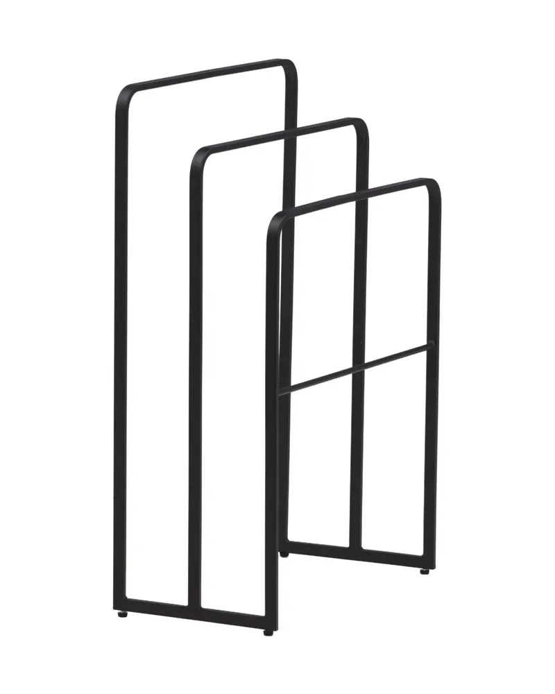 Drammen Garderobe aus Stahl in 30 × 84 × 54 cm, Schwarz, Ansicht 2