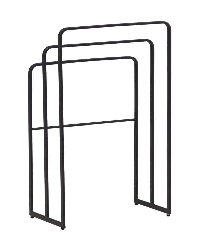 Drammen Garderobe aus Stahl in 30 × 84 × 54 cm, Schwarz, Ansicht 4