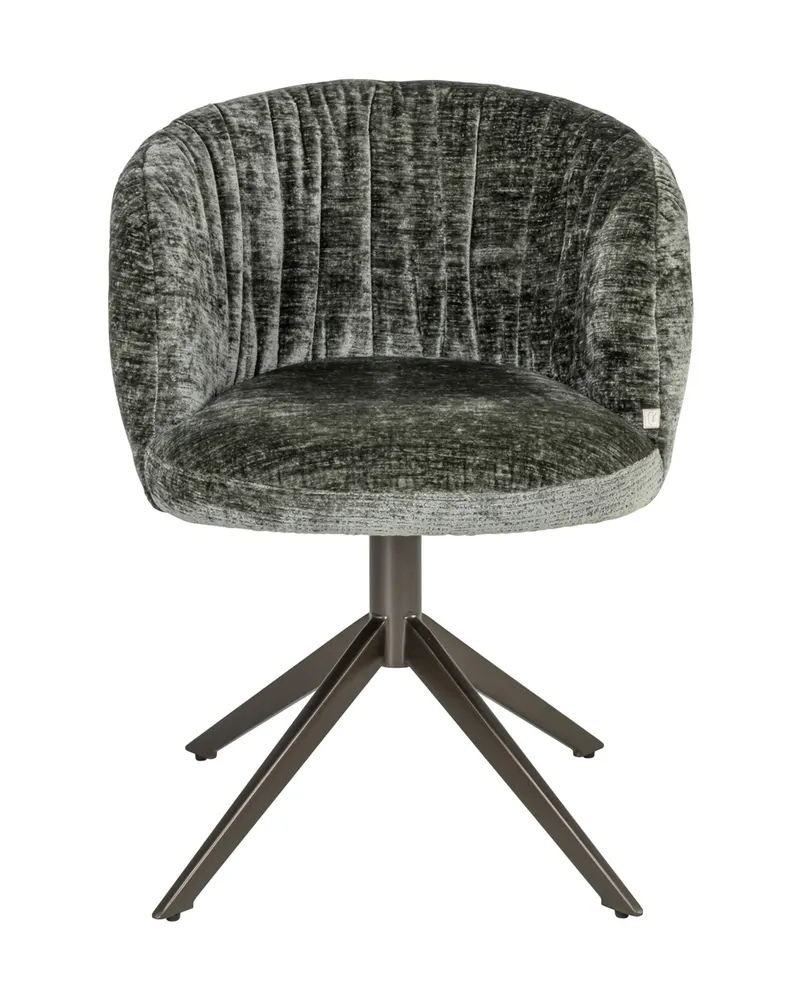Esszimmerstuhl Cassi, Sage chenille, drehbar von Richmond Interiors
