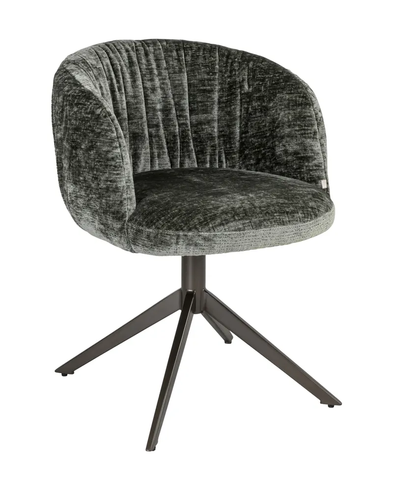 Esszimmerstuhl Cassi, Sage chenille, drehbar von Richmond Interiors, Produktansicht 3