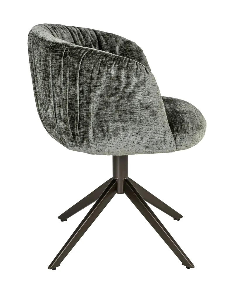 Esszimmerstuhl Cassi, Sage chenille, drehbar von Richmond Interiors, Produktansicht 4