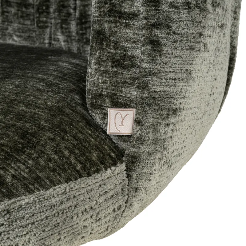 Esszimmerstuhl Cassi, Sage chenille, drehbar von Richmond Interiors, Produktansicht 6