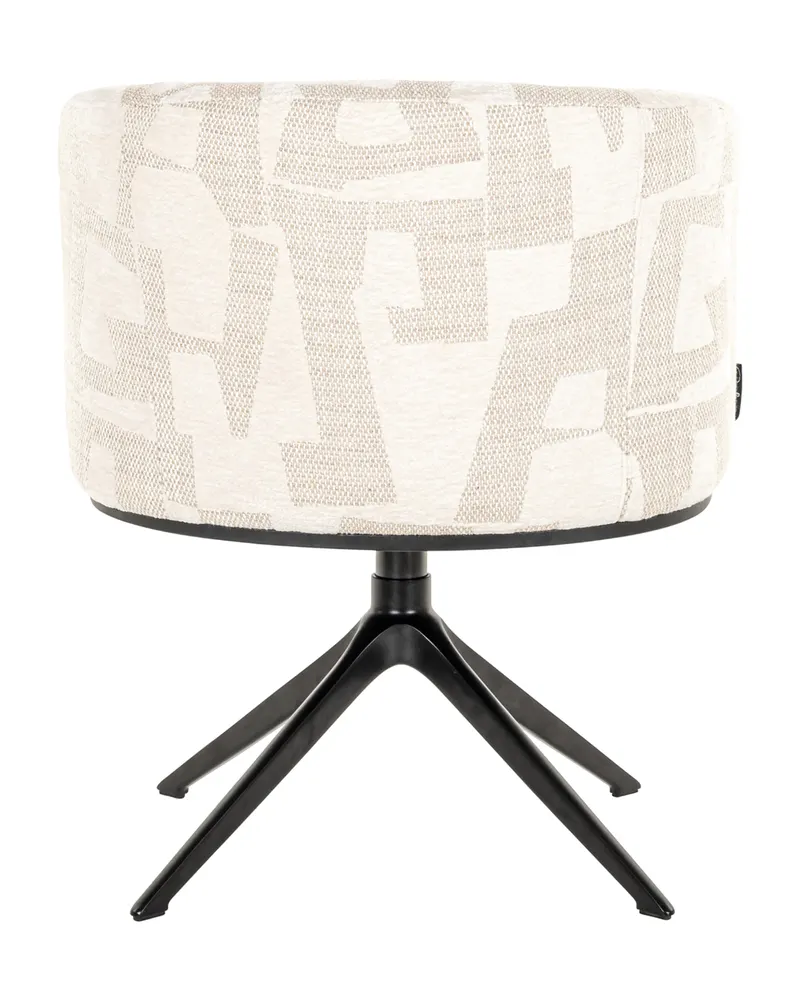 Esszimmerstuhl Cheyenne, Beige graffic, drehbar von Richmond Interiors, Produktansicht 5