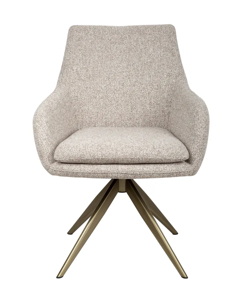Esszimmerstuhl Lisonne, Cayenne brown, drehbar von Richmond Interiors
