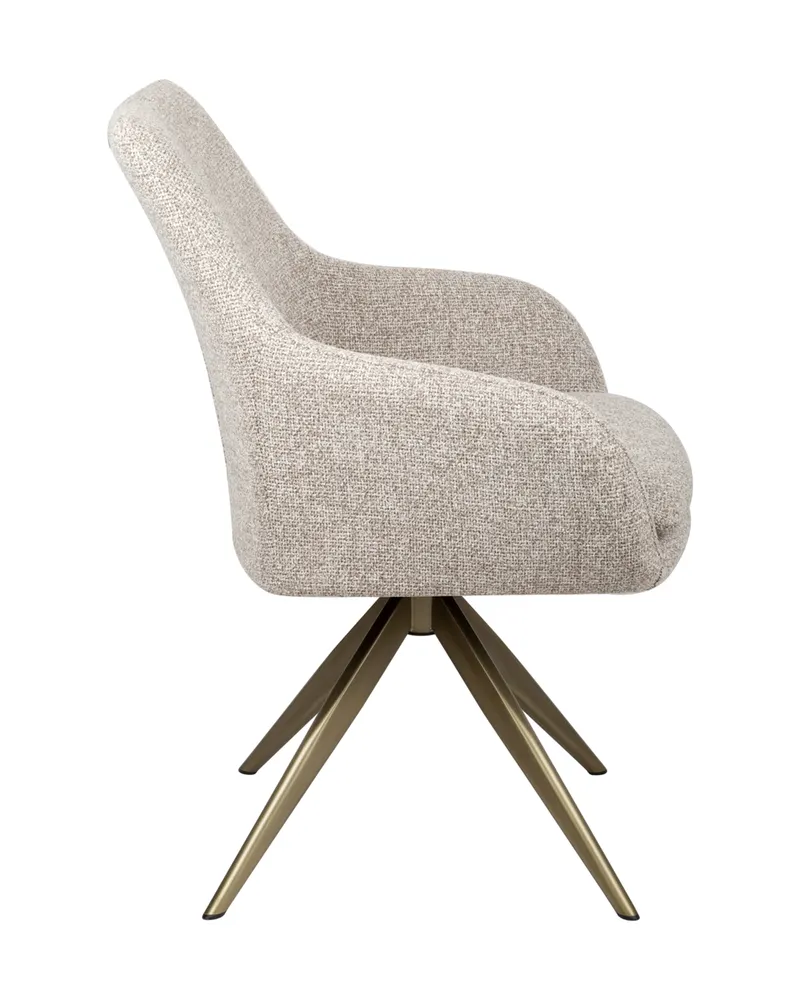 Esszimmerstuhl Lisonne, Cayenne brown, drehbar von Richmond Interiors, Produktansicht 4