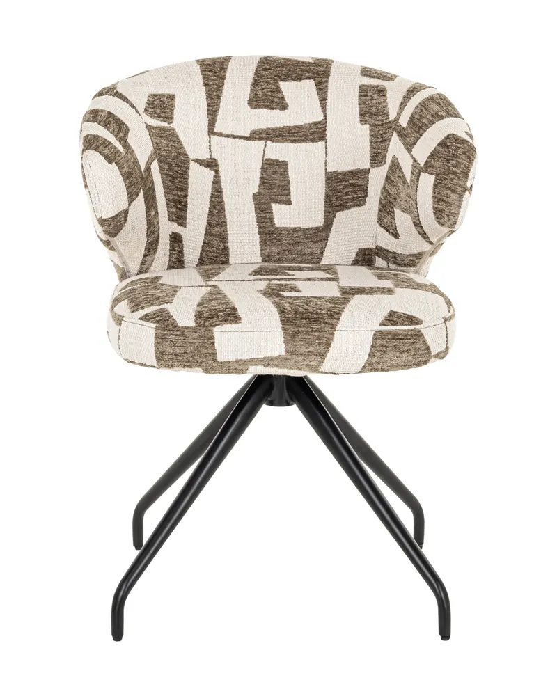Esszimmerstuhl Milly, Moss graffic, drehbar von Richmond Interiors