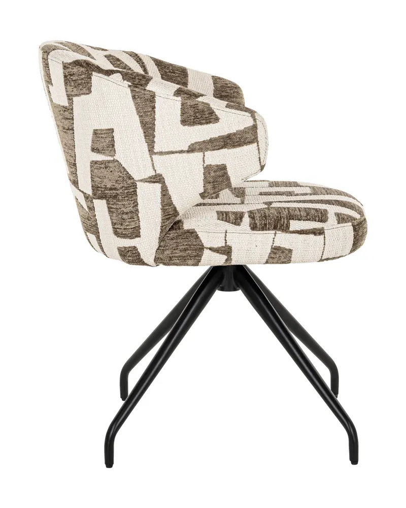 Esszimmerstuhl Milly, Moss graffic, drehbar von Richmond Interiors, Produktansicht 4