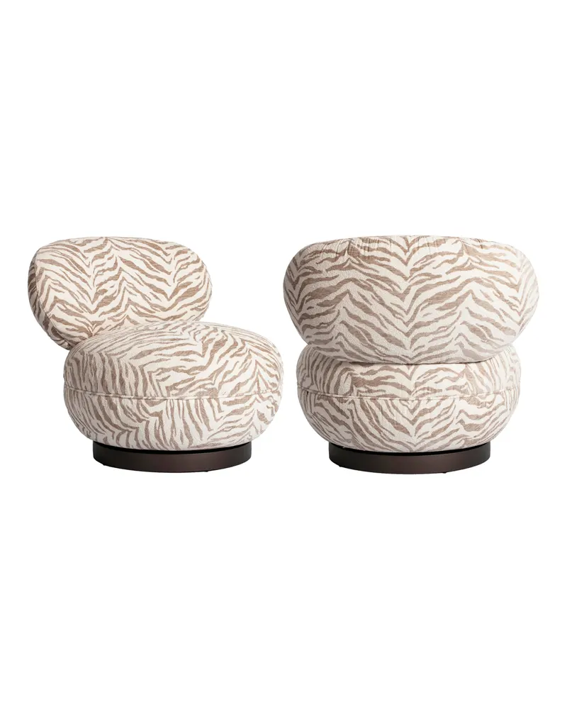 Sessel Jace, Beige tiger, drehbar von Richmond Interiors, Produktansicht 3