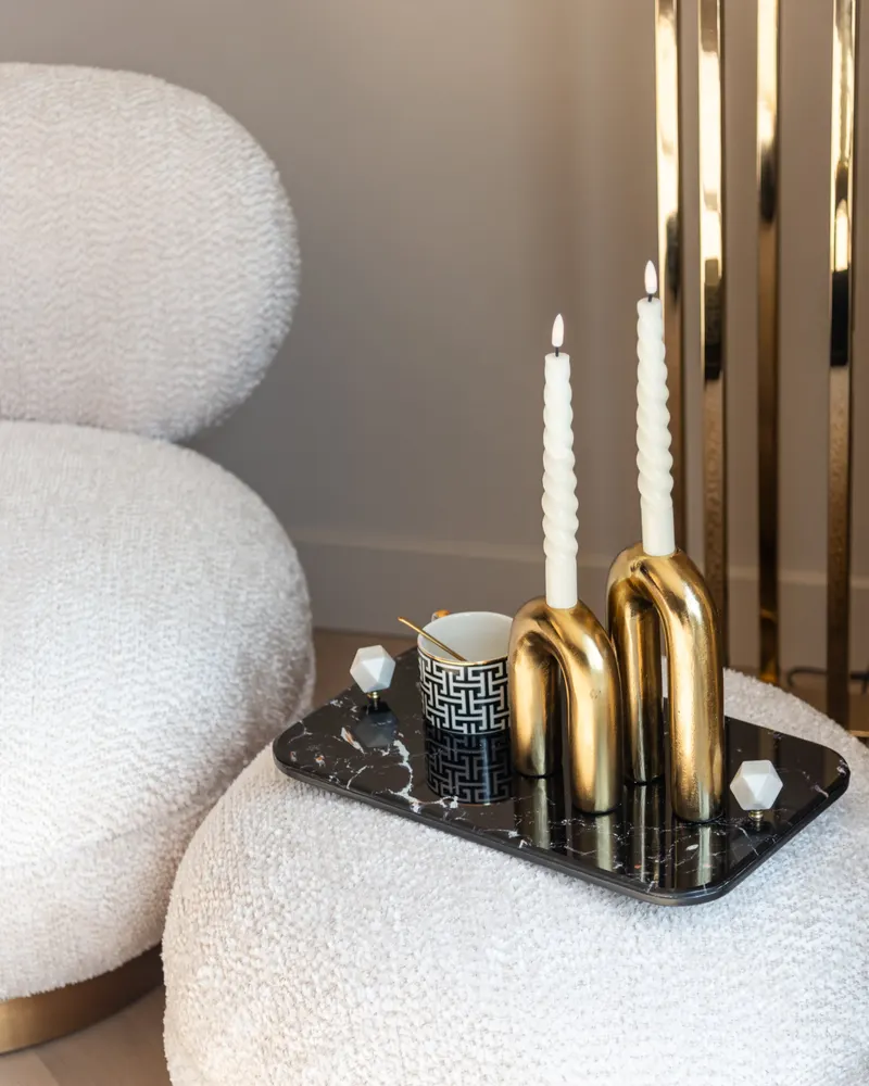 Sessel Jace, Beige tiger, drehbar von Richmond Interiors, Wohnbeispiel 8, im Wohnraum