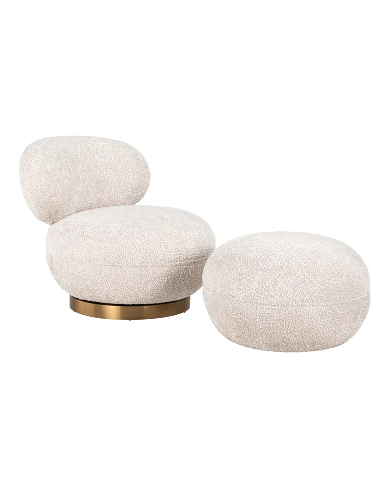 Sessel Jace, Lovely cream, drehbar von Richmond Interiors, Produktansicht 4