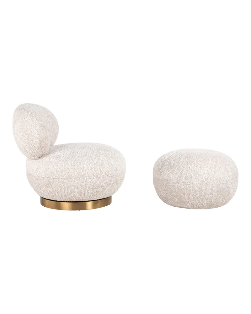 Sessel Jace, Lovely cream, drehbar von Richmond Interiors, Produktansicht 5