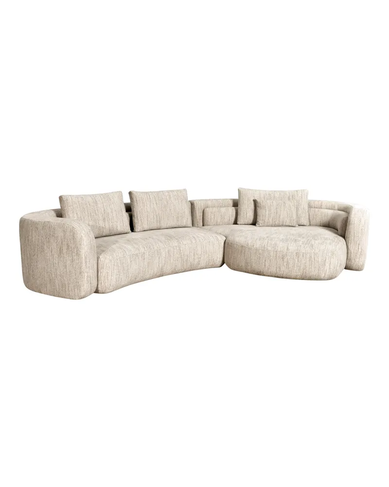 Ecksofa Angusto, Natural softweave, rechts von Richmond Interiors, Produktansicht 2