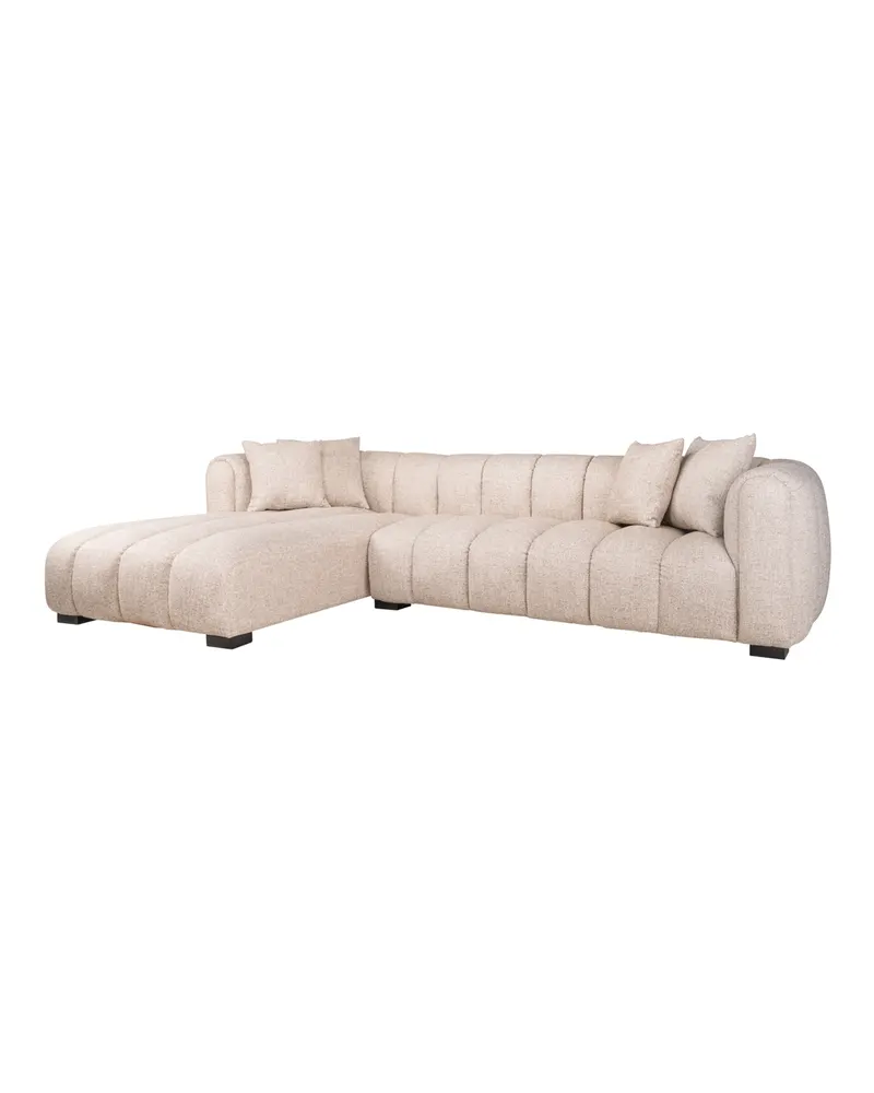 Ecksofa Novaro, Cream tweed, links von Richmond Interiors, Produktansicht 2