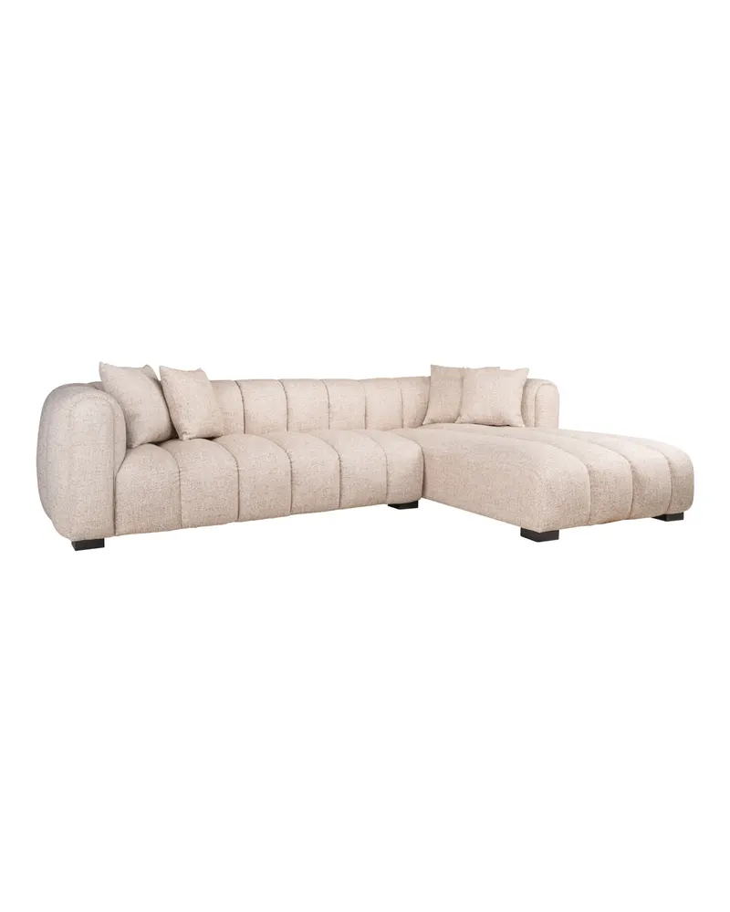 Ecksofa Novaro, Cream tweed, rechts von Richmond Interiors, Produktansicht 2