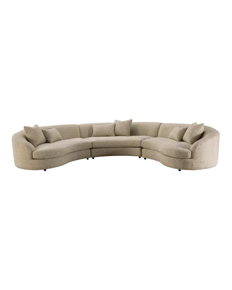 Ecksofa Morena, Cream blockweave, rechts, links, 3-Sitzer von Richmond Interiors
