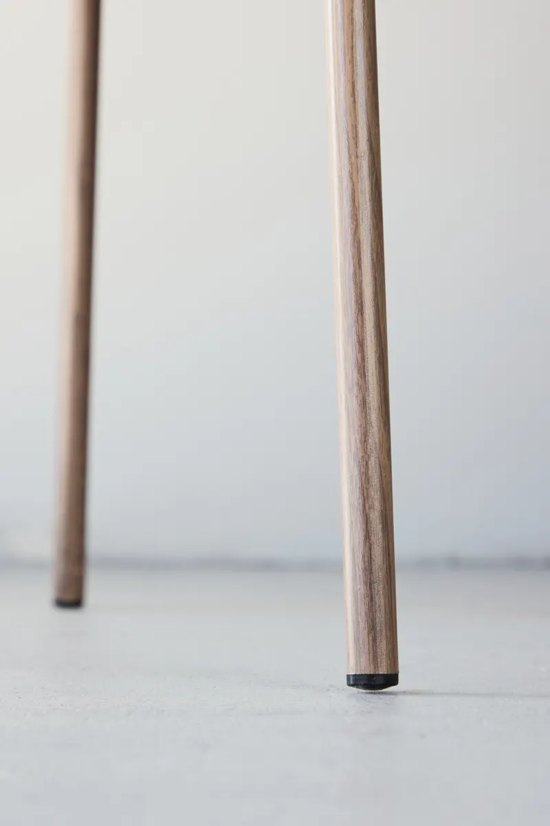 Edina Esszimmerstühle im 2er-Set in Beige, Gestell Natur, Polyester-Samt, im Wohnraum, Ansicht 4