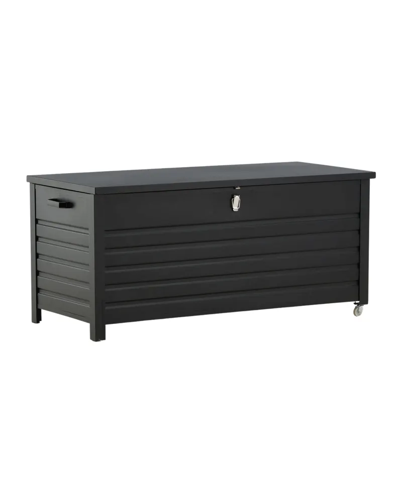 Elsa Auflagenbox aus Aluminium mit Lamellenfront, Ansicht 2