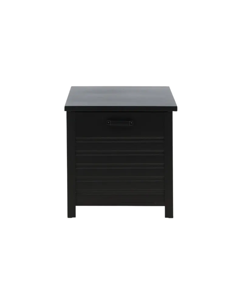 Elsa Auflagenbox aus Aluminium mit Lamellenfront, Ansicht 3