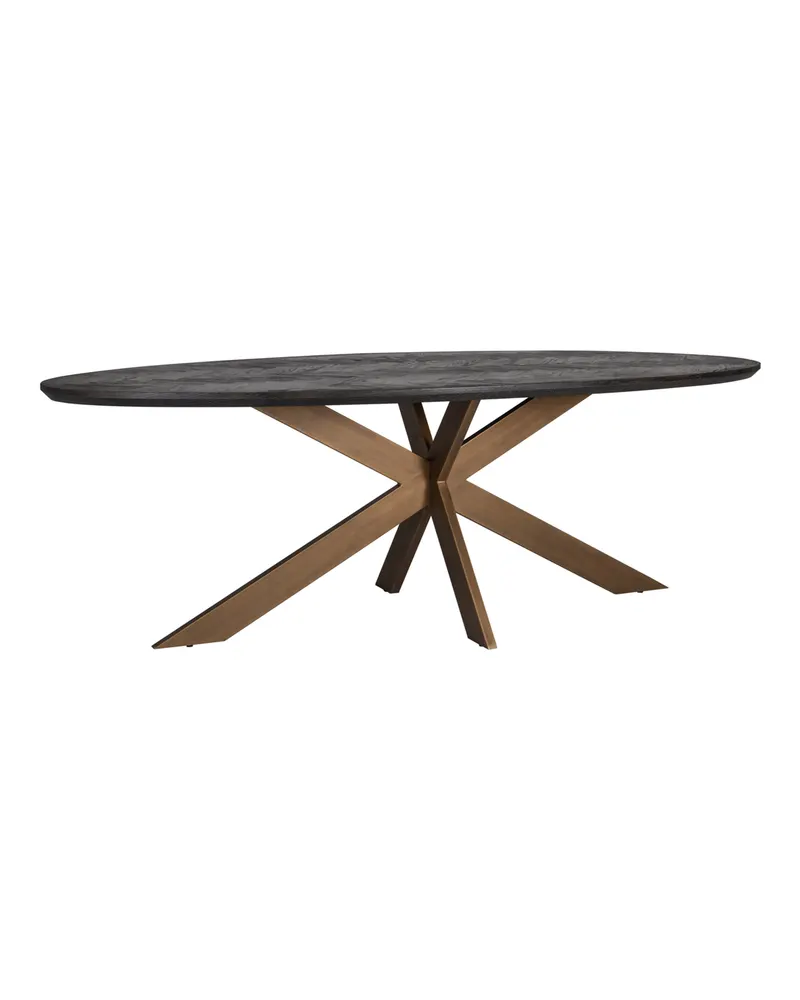 Esstisch Blackbone Brass, Black rustic von Richmond Interiors