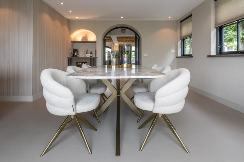 Esstisch Bottega, Blush beige, 220 cm von Richmond Interiors, Wohnbeispiel 7, im Wohnraum